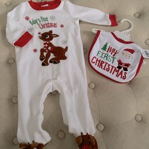 Cracker Barrel 0-3 months first Christmas set